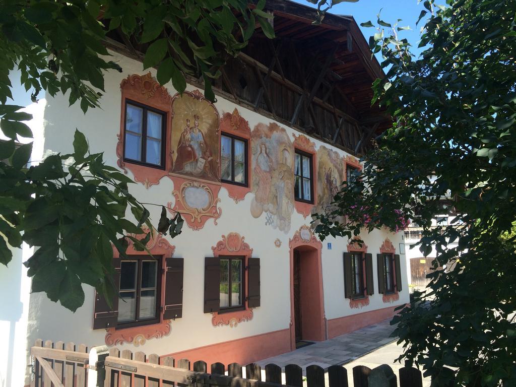 Ferienwohnungen Im Lueftlmalereck, Mussldomahaus Oberammergau Exteriör bild
