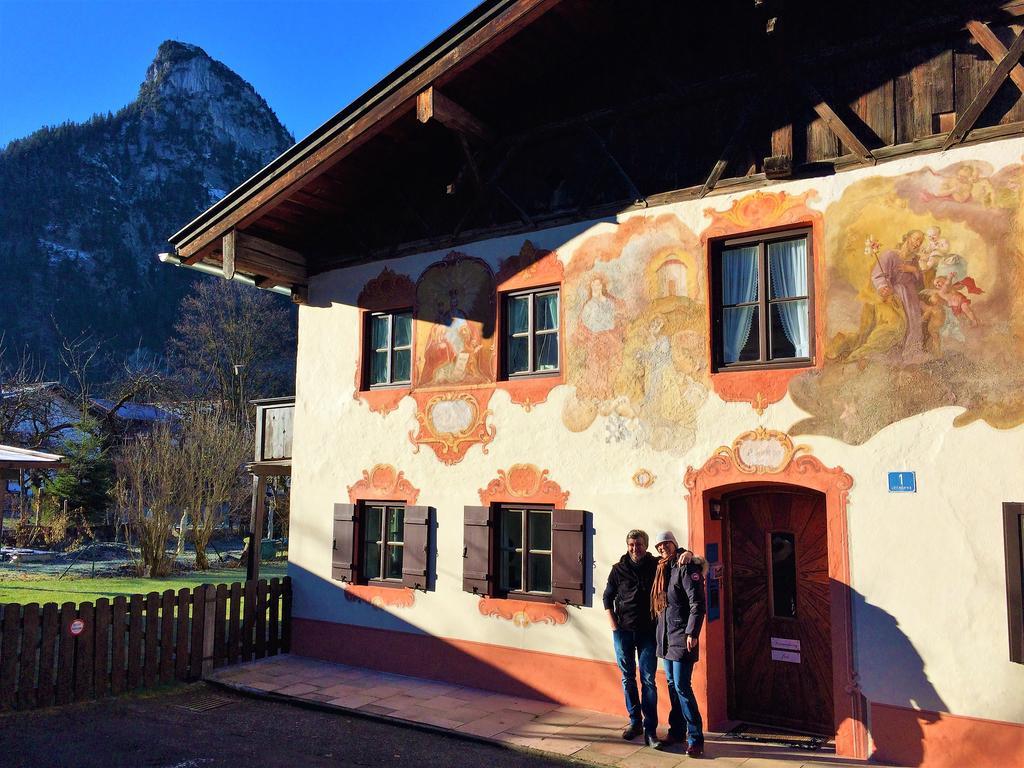 Ferienwohnungen Im Lueftlmalereck, Mussldomahaus Oberammergau Exteriör bild