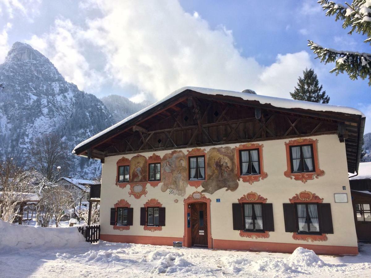 Ferienwohnungen Im Lueftlmalereck, Mussldomahaus Oberammergau Exteriör bild