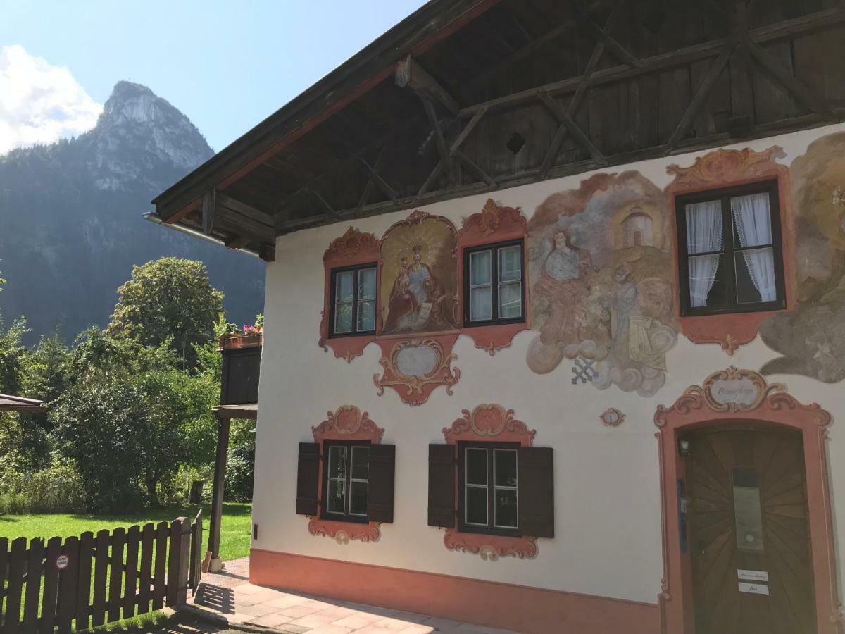 Ferienwohnungen Im Lueftlmalereck, Mussldomahaus Oberammergau Exteriör bild